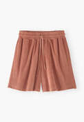 Towelling shorts, Terracotta, webstill