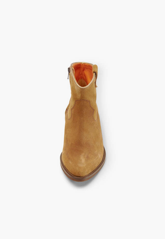 Suede ankle boots, Tan, completeTheLook