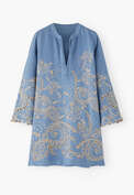 Cutwork dress, Light ultramarine, webstill