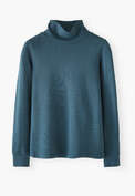 Roll-neck top, Deep petrol, webstill