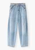 Seam-detailed jeans, Pale wash, webstill