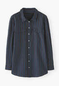 Striped shirt, Indigo, webstill