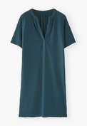 Short jersey dress, Deep petrol, webstill