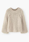 Hand-knit sweater, Natural stone, webstill