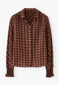 Checked shirt, Brown spice, webstill