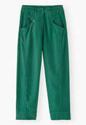 Cropped trousers, Emerald, webstill