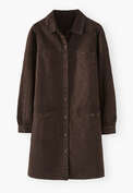 Garment-dyed dress, Dark chocolate, webstill