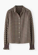 Checked shirt, Sage plum, webstill