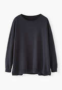 Drop-shoulder top, Deep indigo, webstill