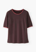 Jersey T-shirt, Deep plum, webstill