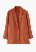 Relaxed blazer, Burnt orange, webstill