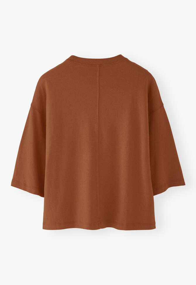 Drop-shoulder top, Chestnut, completeTheLook