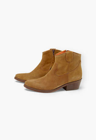 Suede ankle boots, Tan, webstill