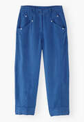 Cropped trousers, Cobalt, webstill