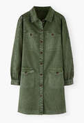 Garment-dyed dress, Grey moss, webstill