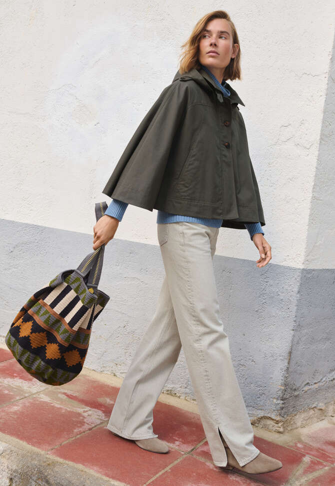 Cape, Dark khaki, completeTheLook
