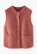 Knitted gilet, Berry twist, webstill