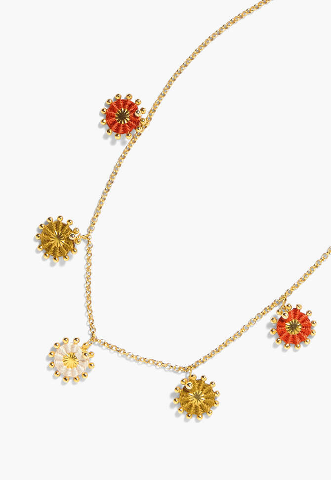 Sunburst necklace, Gold spice, completeTheLook