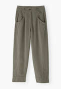 Cropped trousers, Khaki grey, webstill