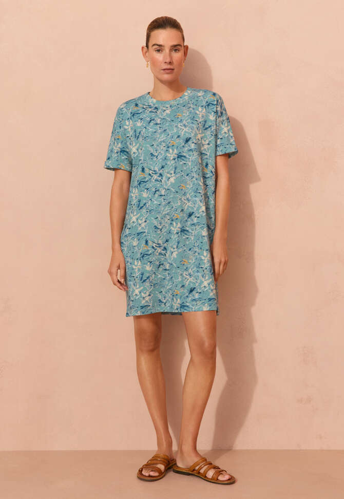 Printed dress, Aqua, completeTheLook
