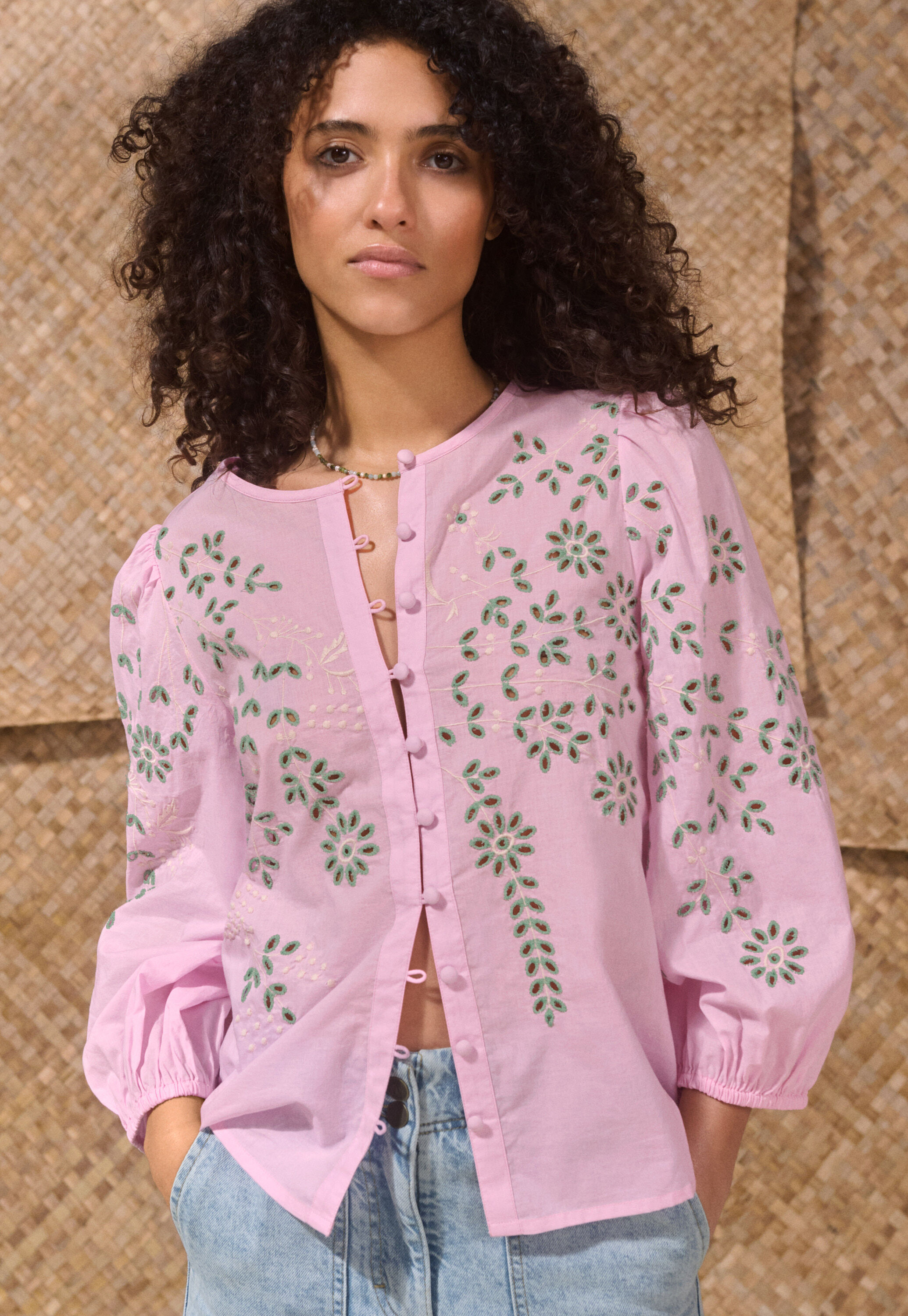 Pintuck blouse