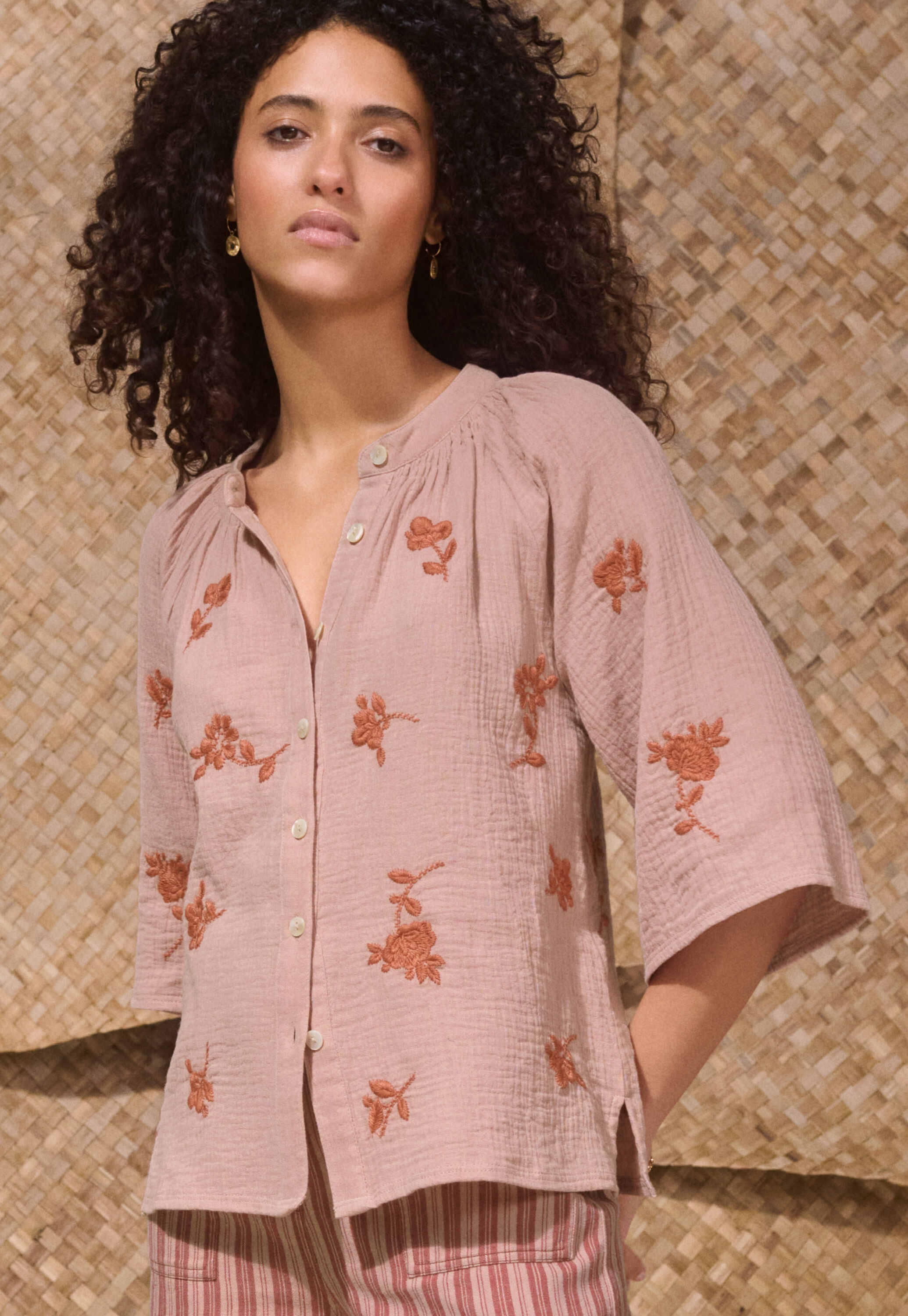 Pintuck blouse