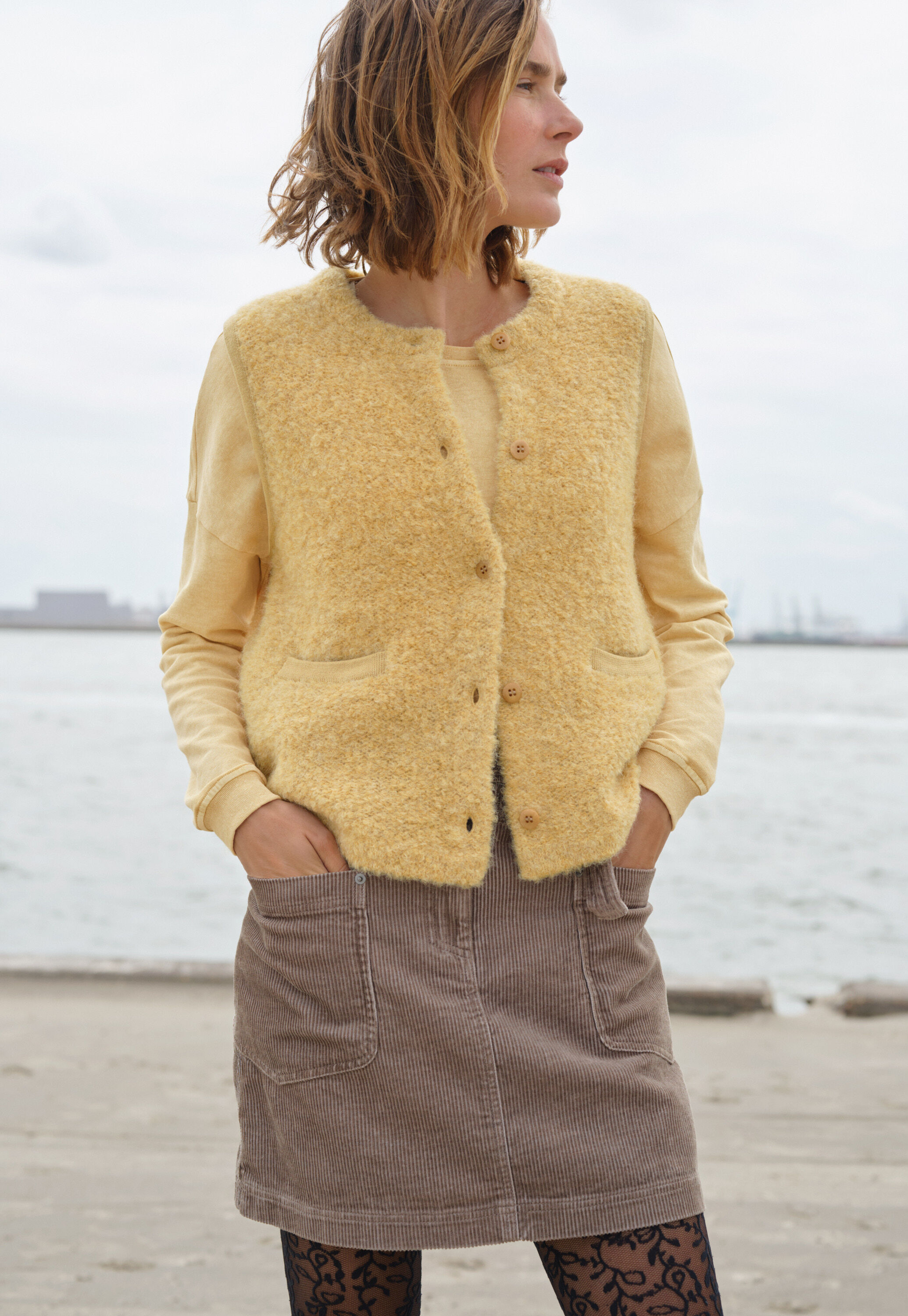 Knitted gilet