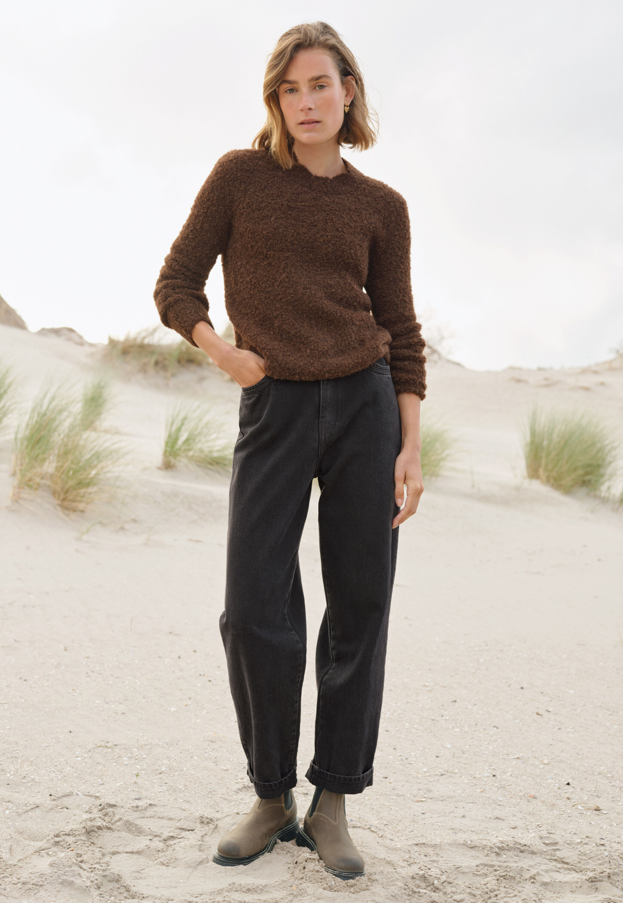 Mom jeans, Black, large