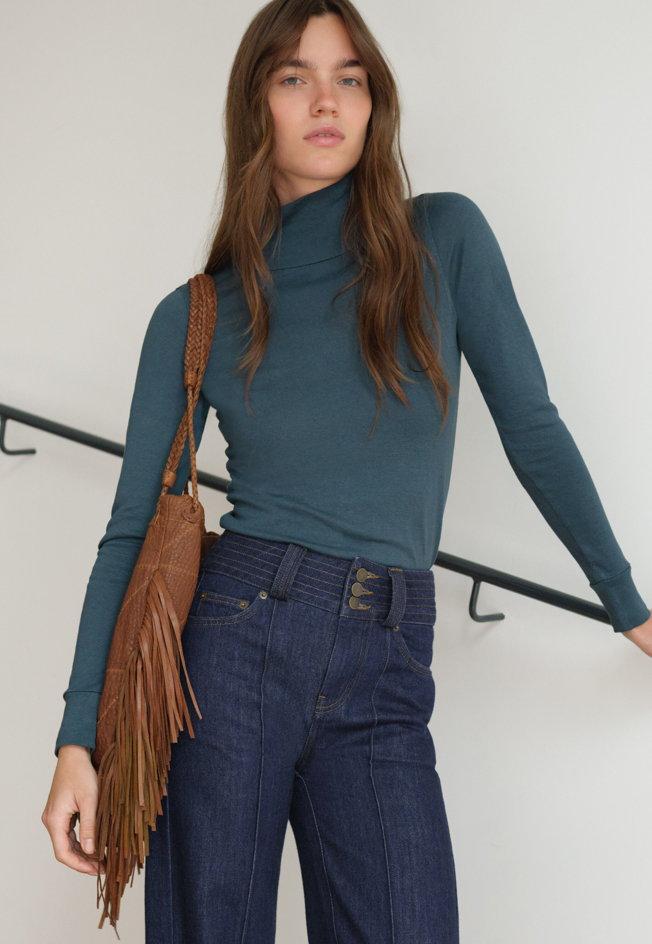 Tie-front cord top