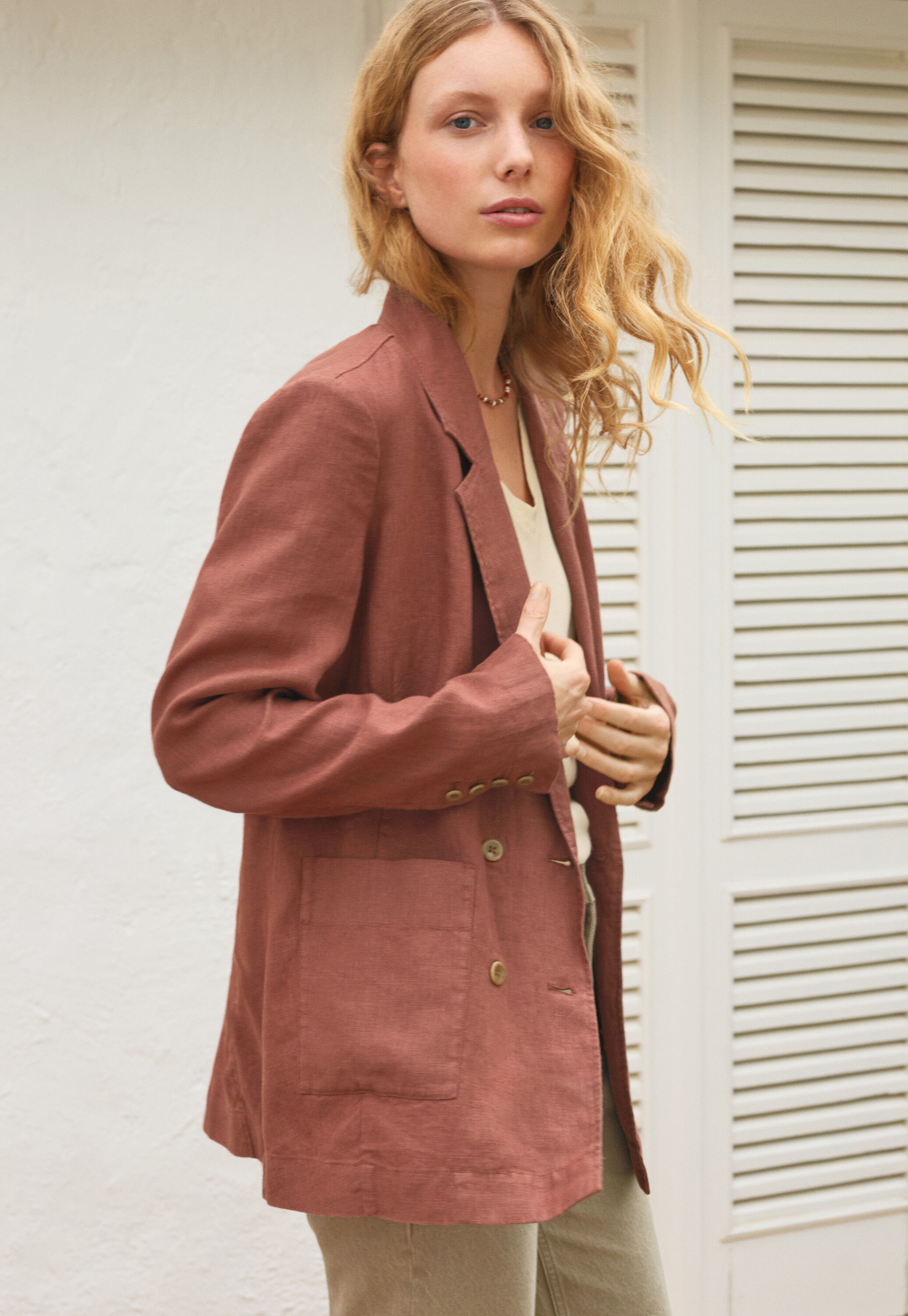 Cable-stitch cardigan