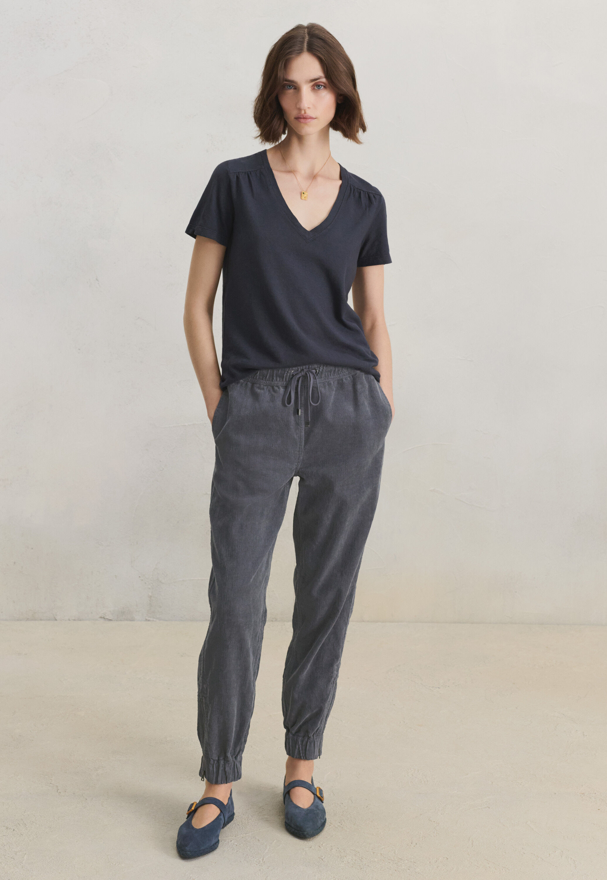 V-neck top