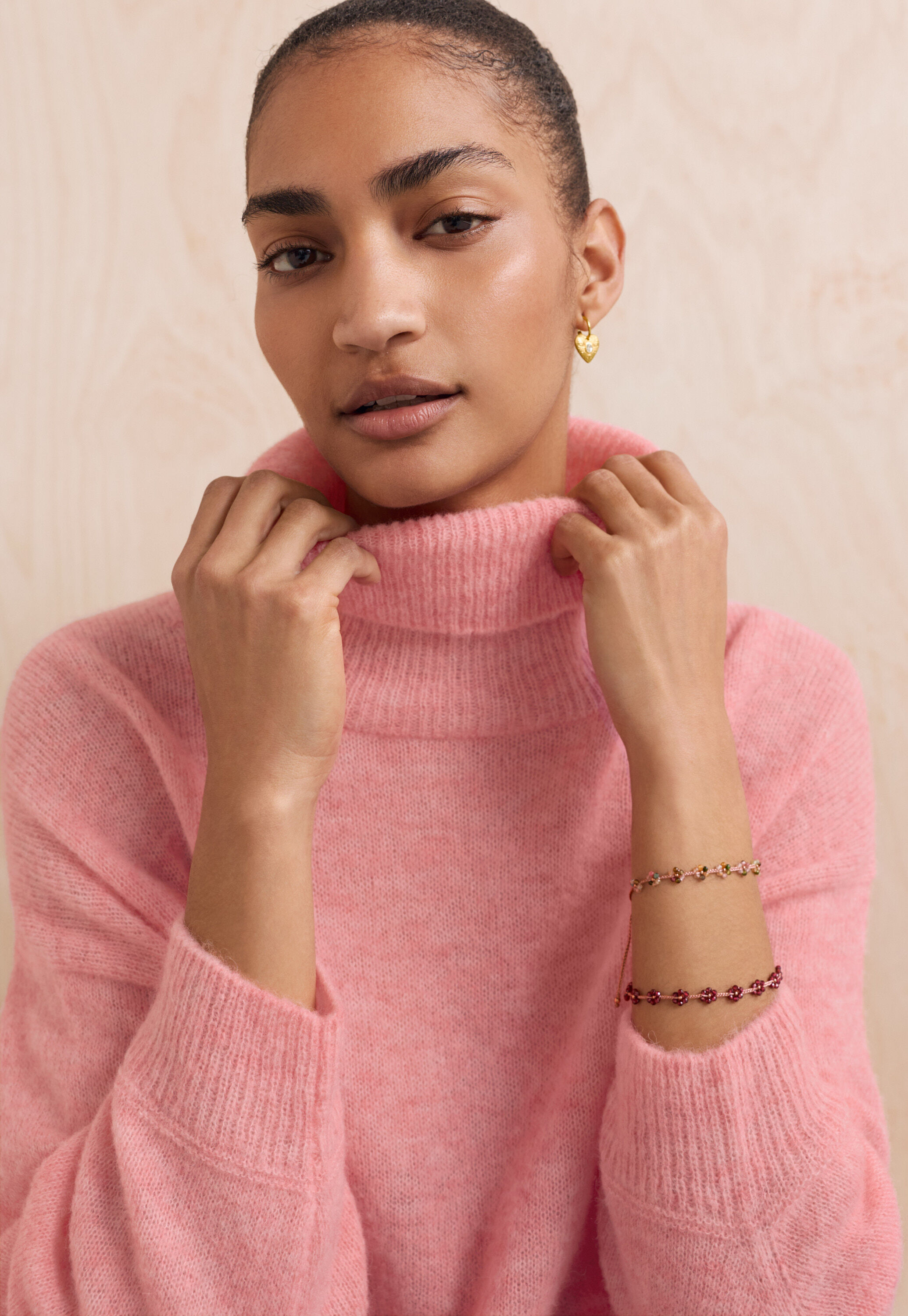 Reverse striped sweater