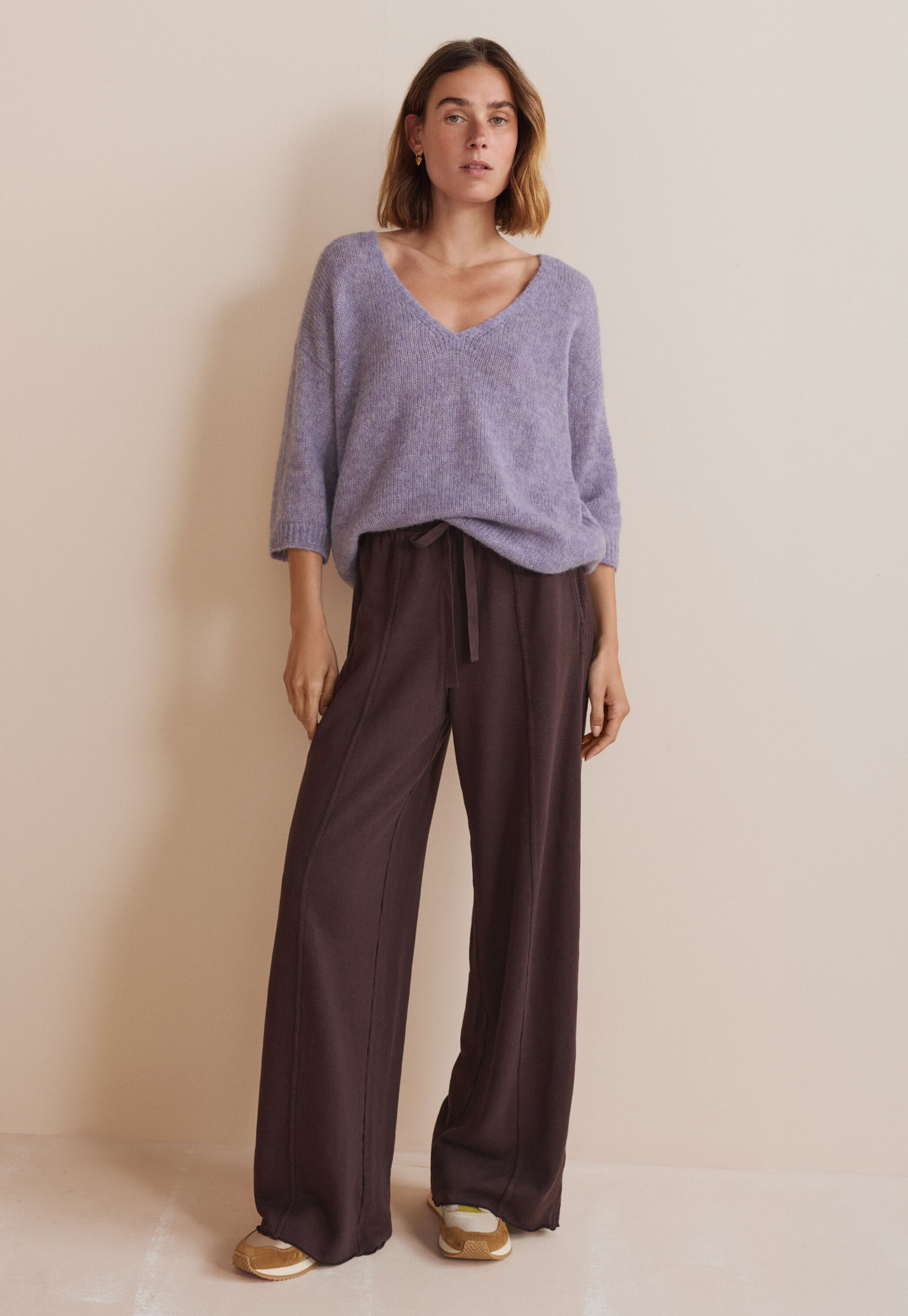 Wide-leg jogger, Espresso, large
