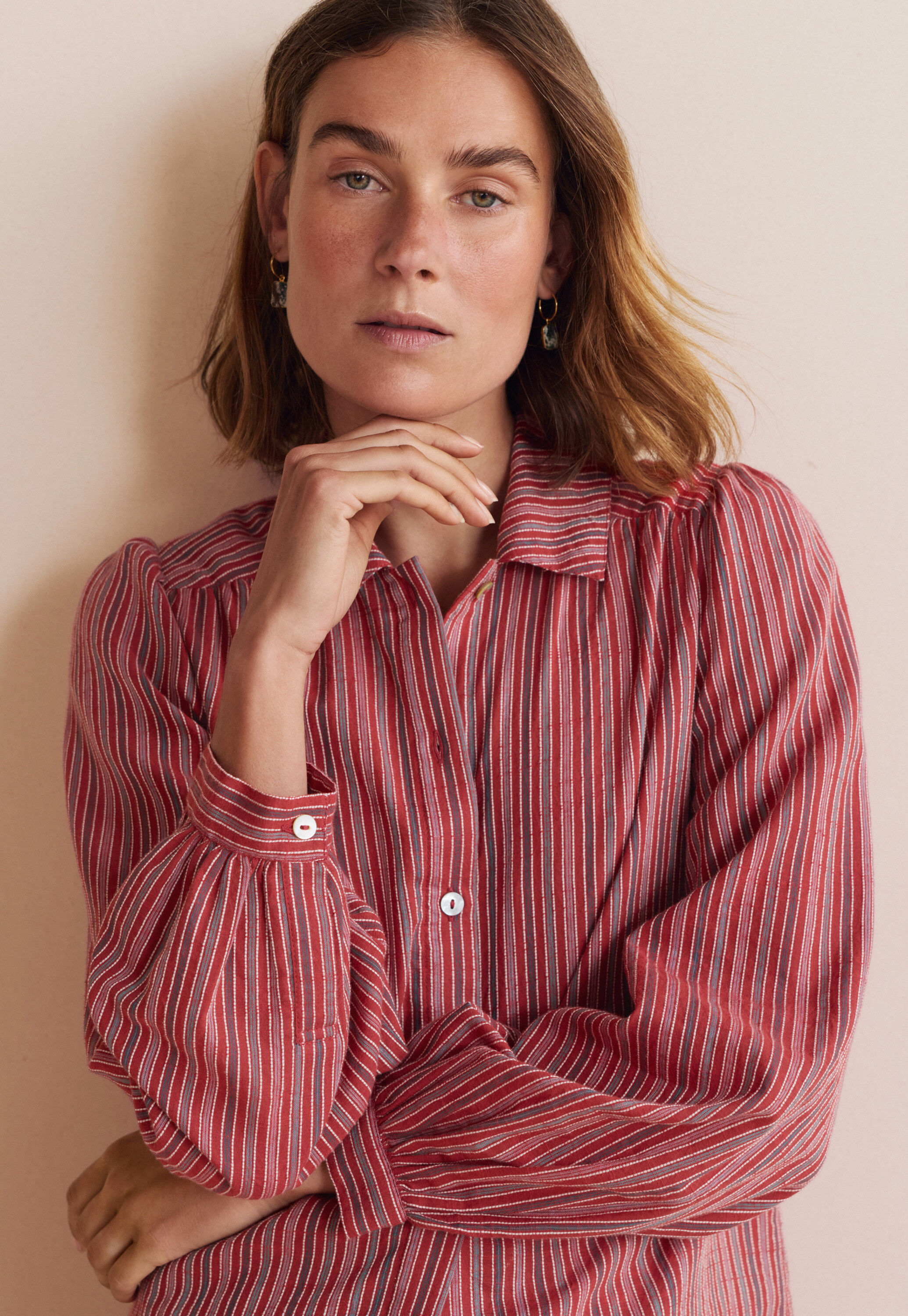 Waffle-stitch cardigan
