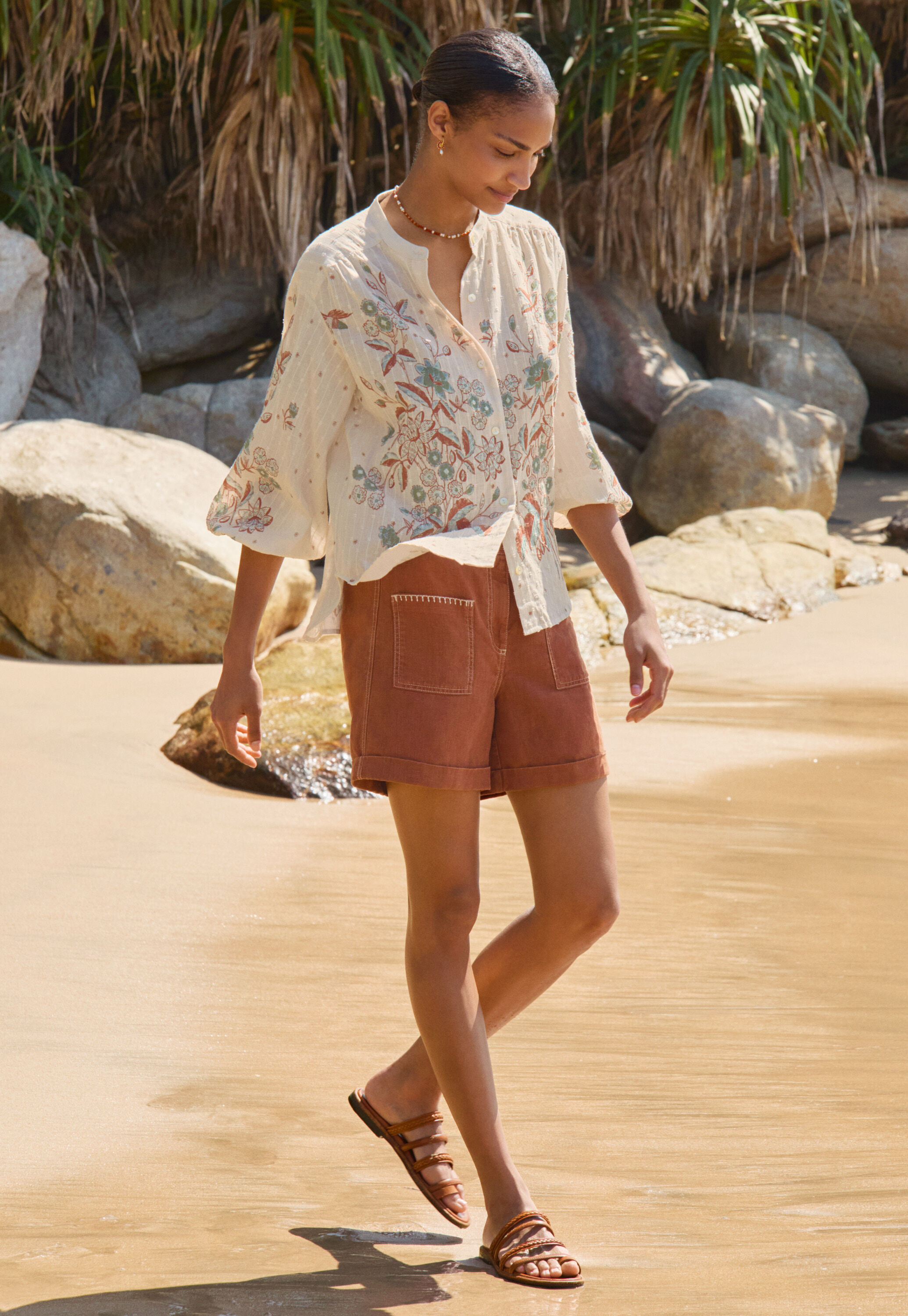 Patch-pocket shorts