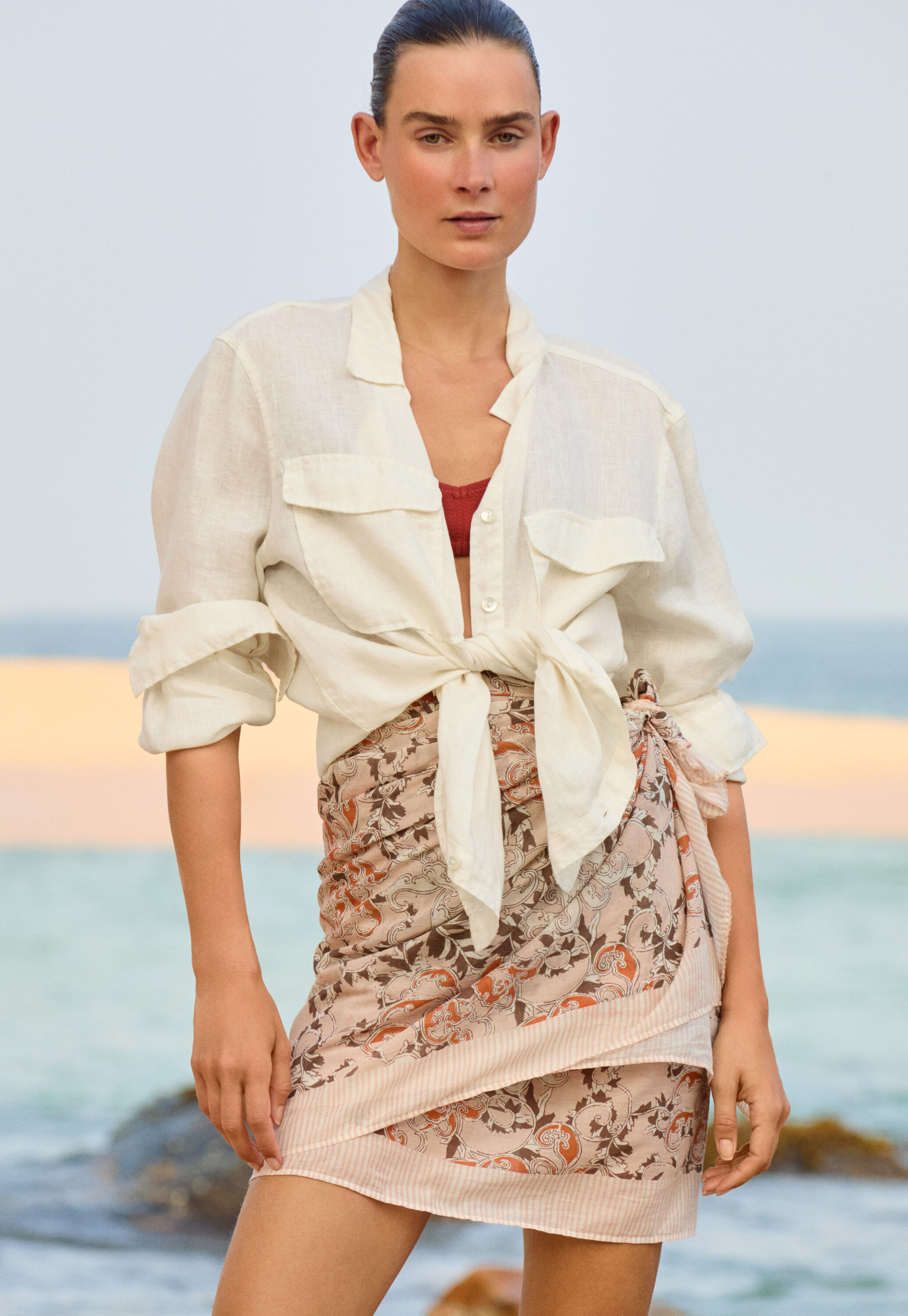 Pintuck blouse