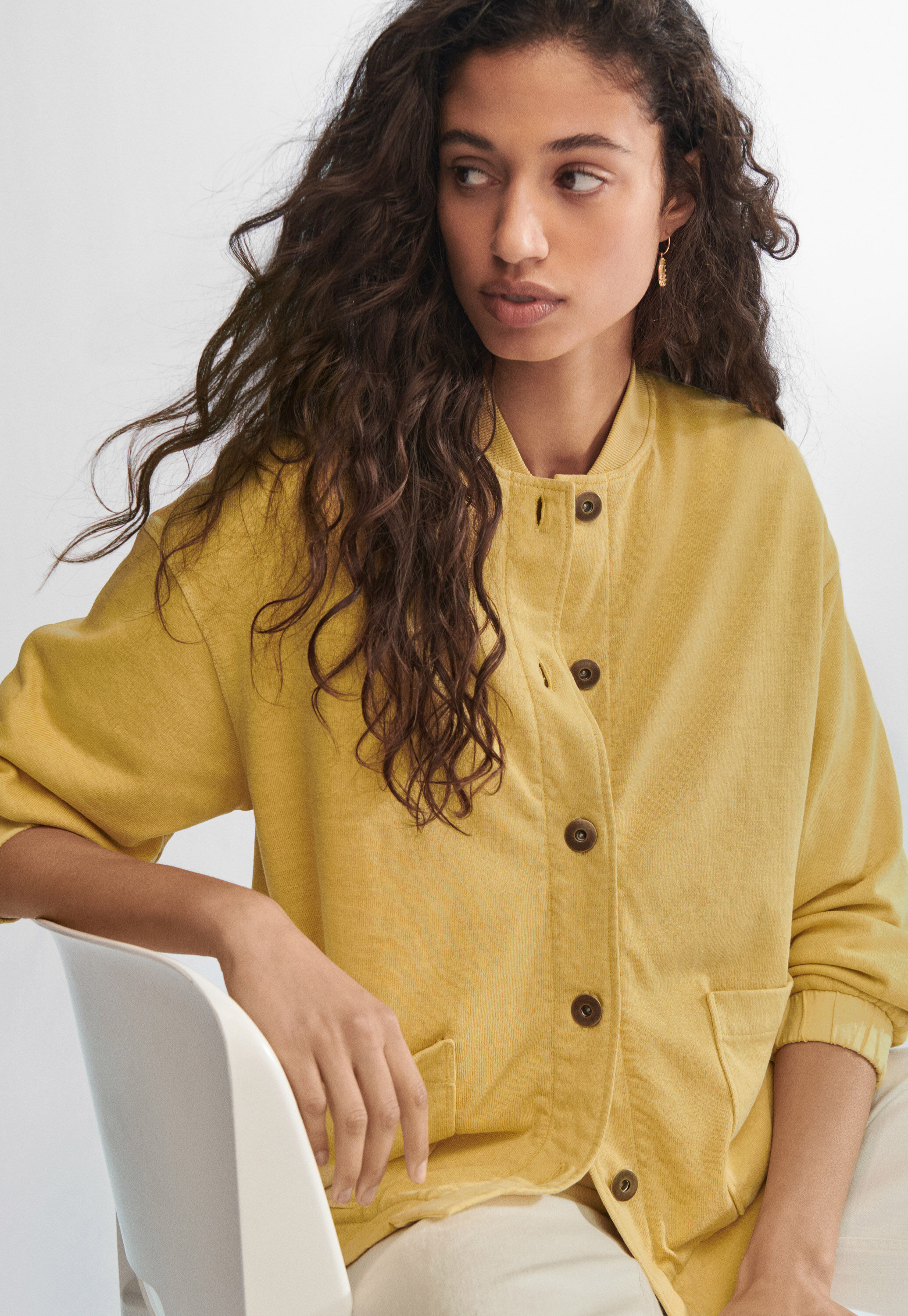 Cable-stitch cardigan