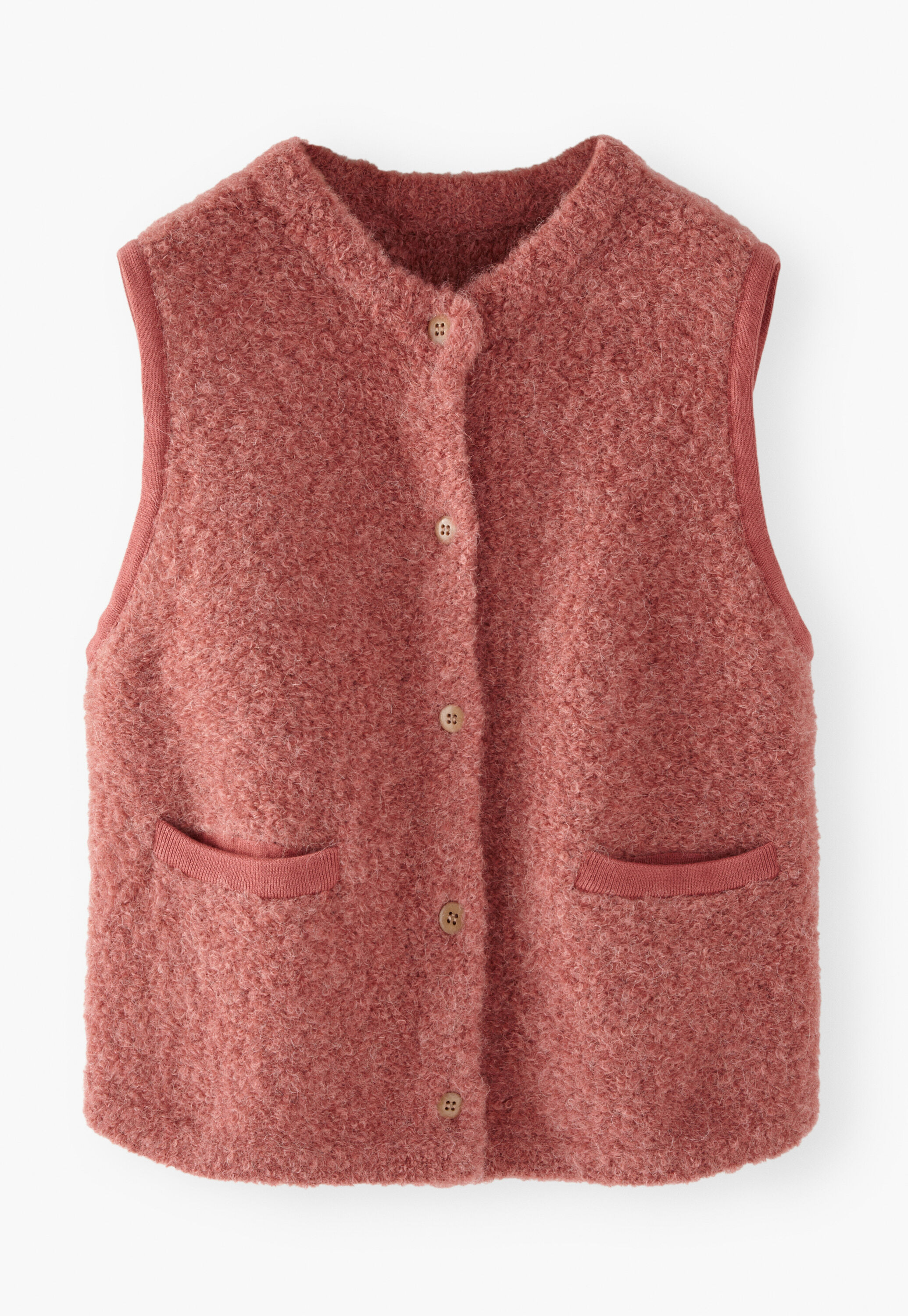 Knitted gilet, Berry twist, large
