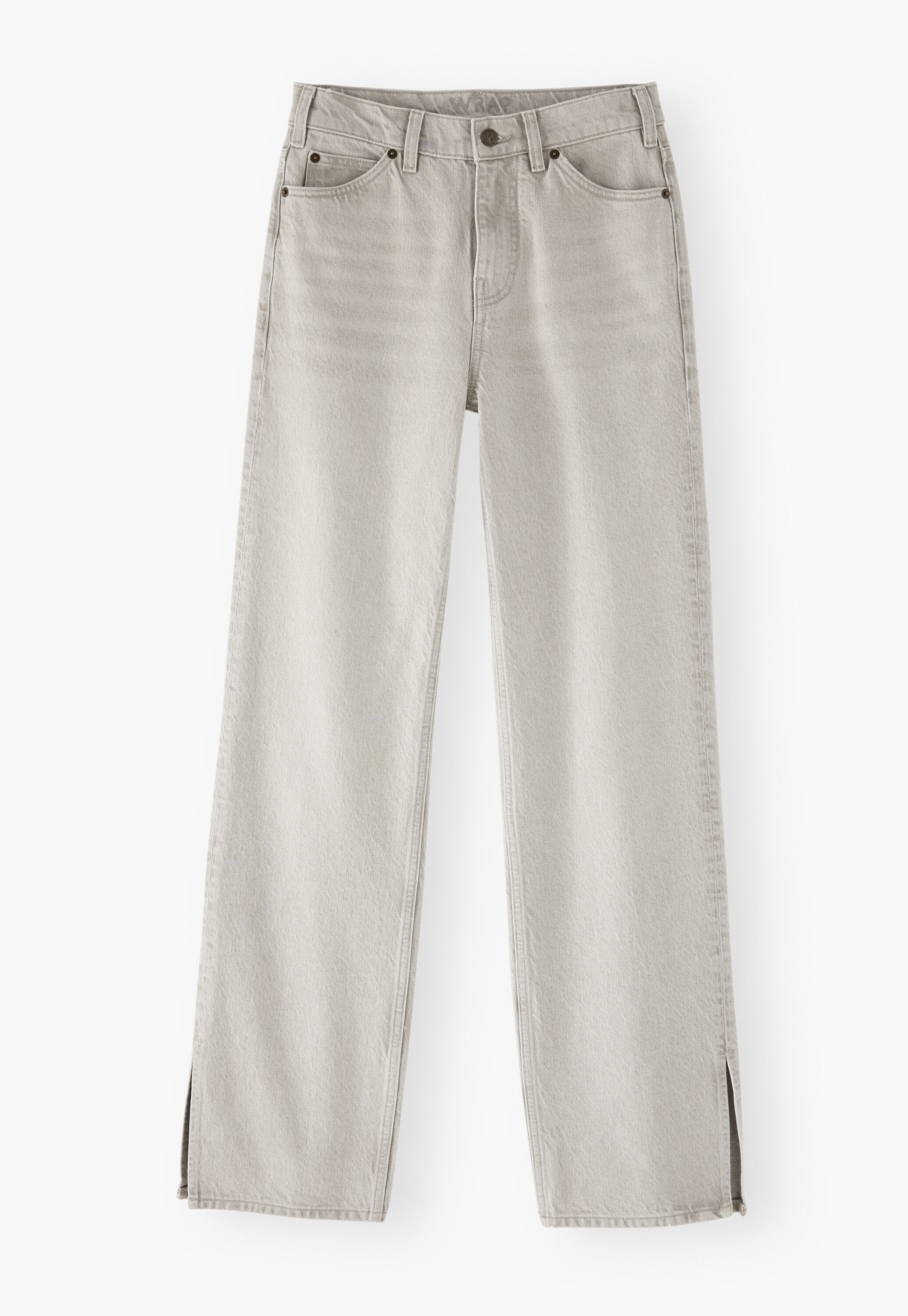 Split-hem jeans