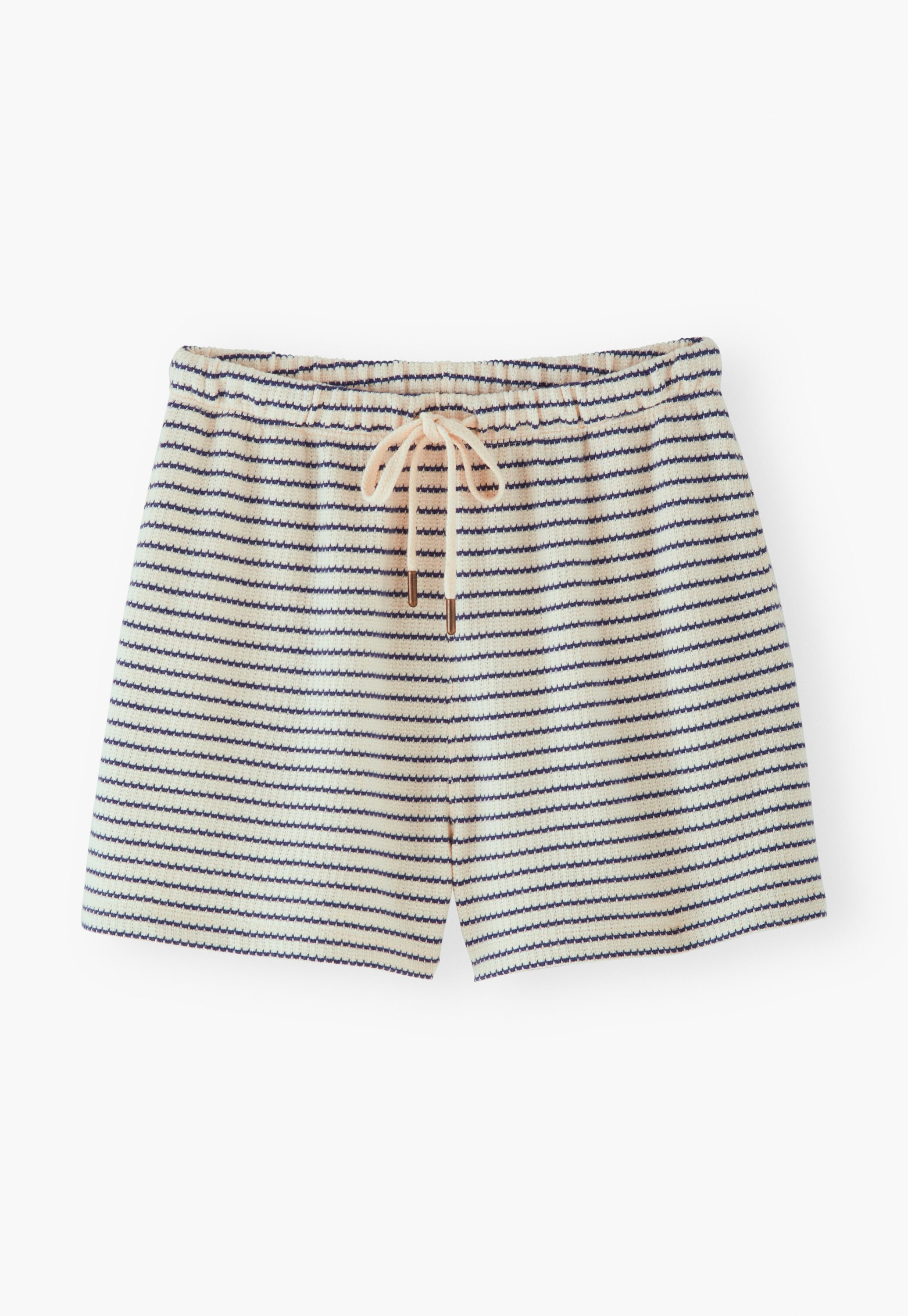 Striped towelling shorts