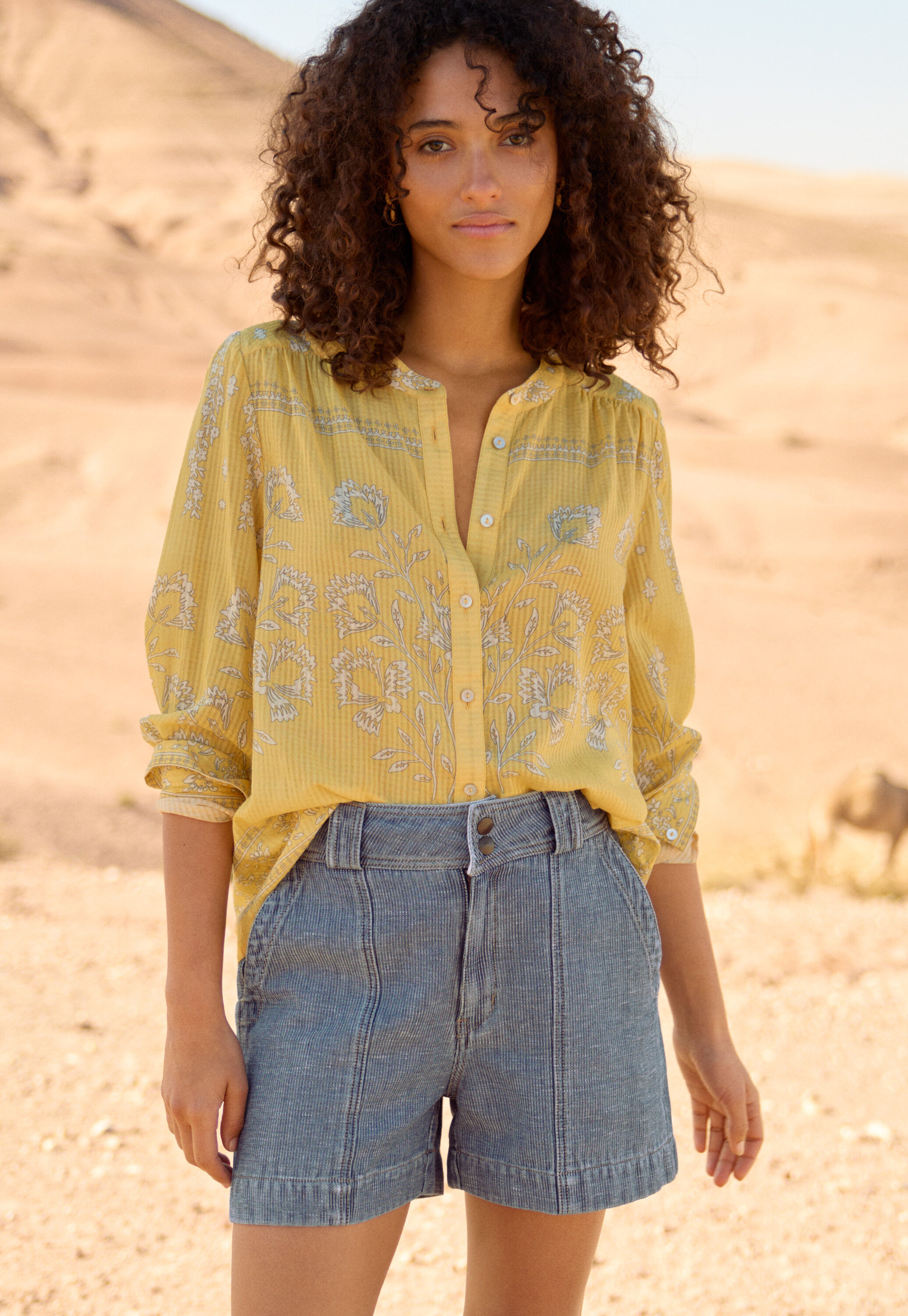 Pintuck blouse