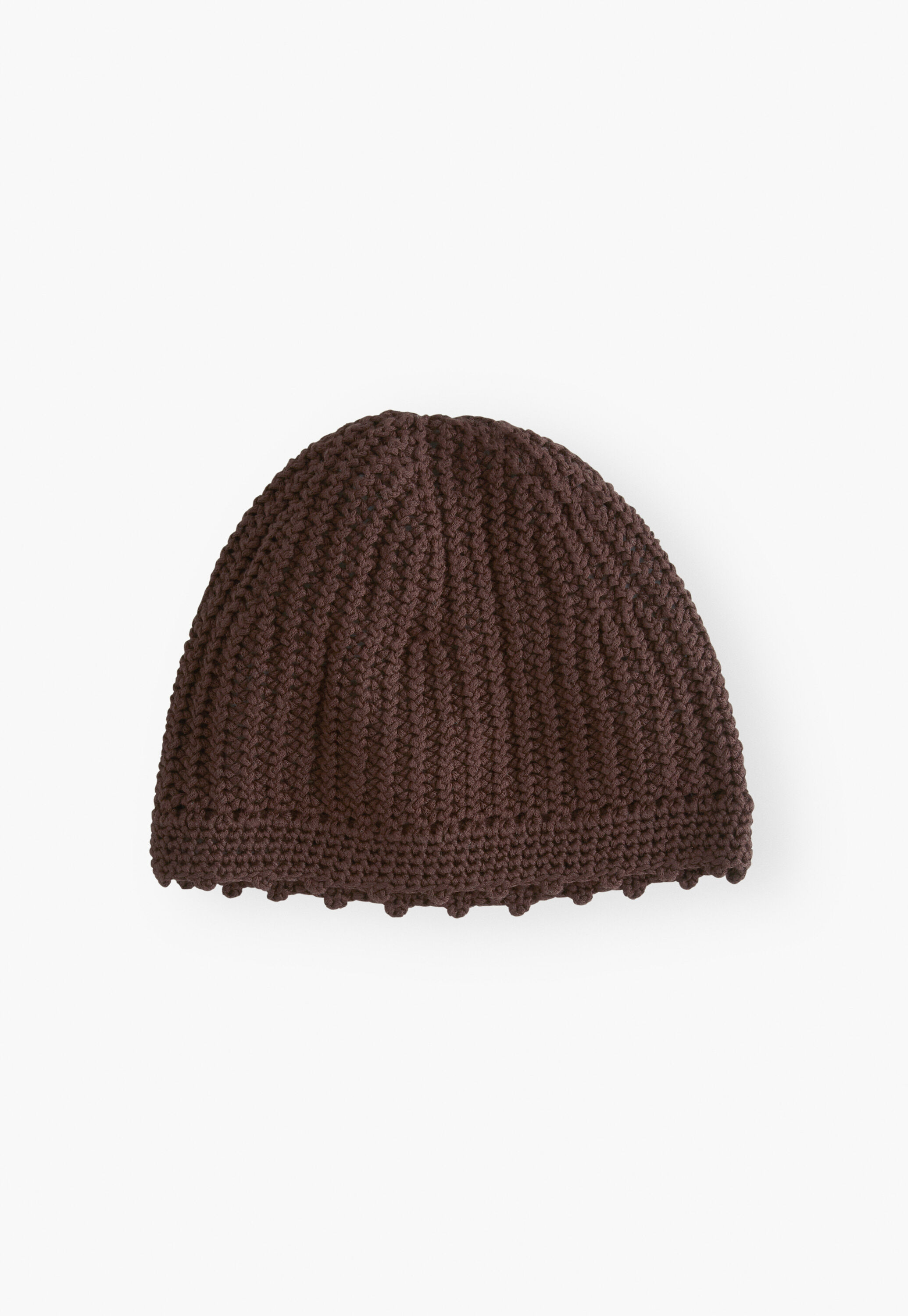 Knitted beanie, Espresso, large