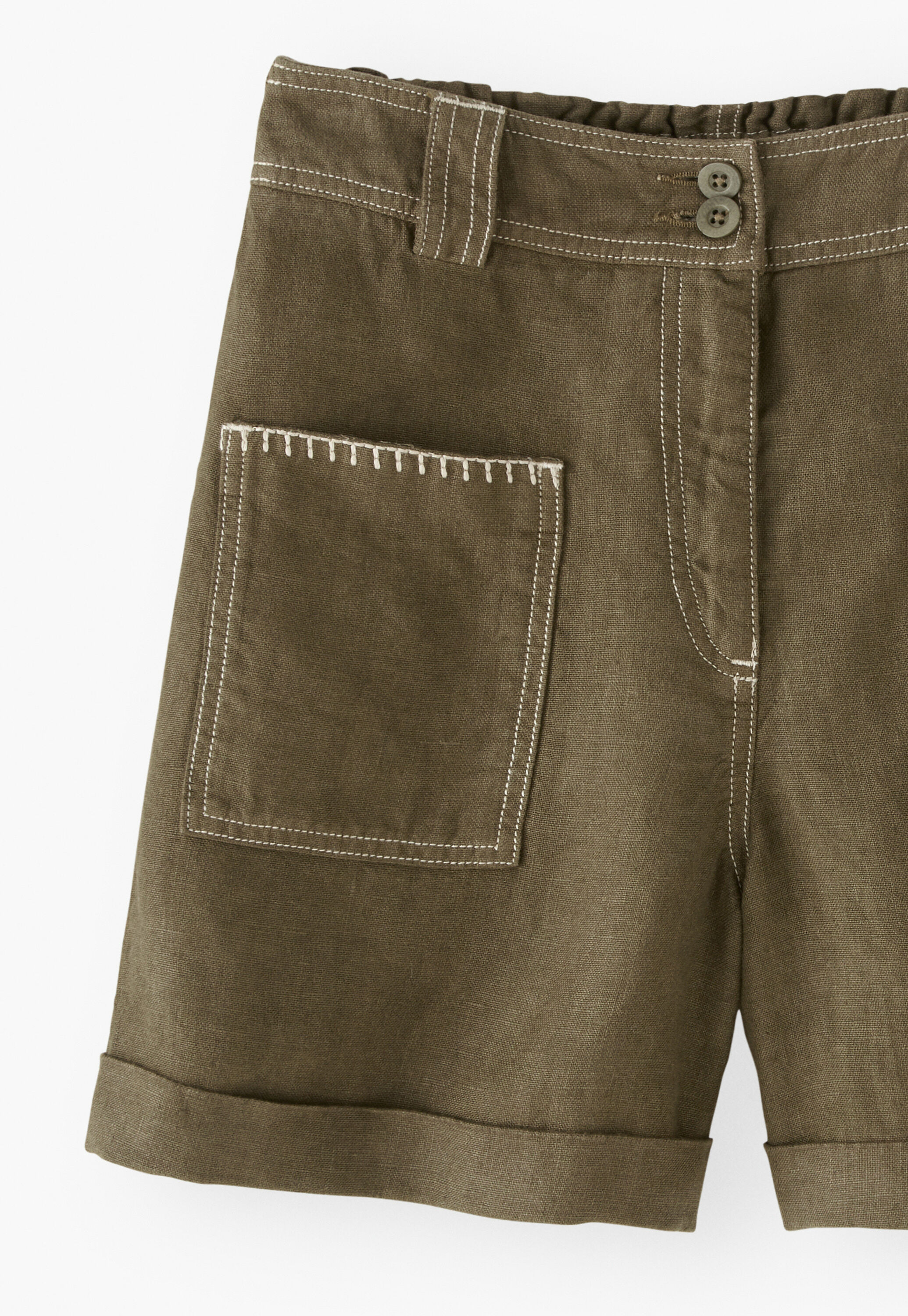 Patch-pocket shorts